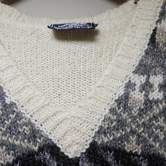 Haberdashery collection by personal VIntage Sweater Vest Petite Large Fairisle - Picture 4 of 16